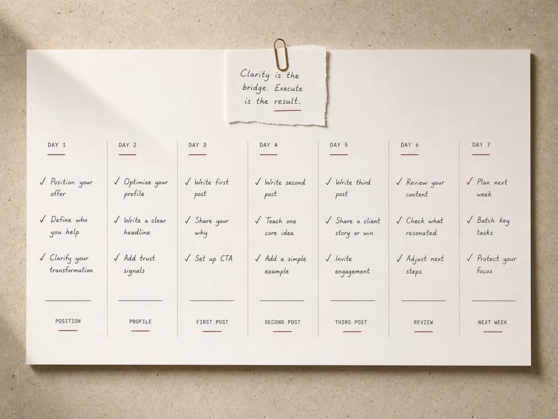 7-Day Launch Board